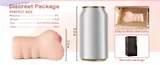 Realistic Vagina Masturbator dimensions and specification diagram