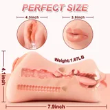 3 IN 1 Male Masturbator dimensions and specification diagram