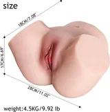 Realistic Sex Doll Butt dimensions and specification diagram