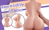 Hands-Free Realistic Torso Sex Doll product detail view