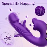 Koxten 3-in-1 Licking Sucking Flapping Vibrator product detail view