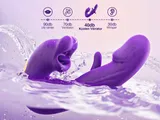 Koxten 3-in-1 Licking Sucking Flapping Vibrator supplier water-resistance illustration