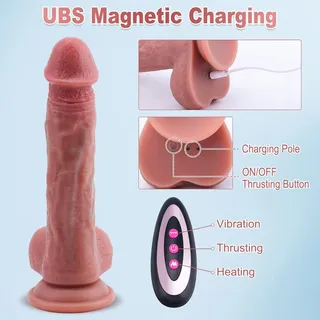 3 In 1 Realistic Dildo Vibrator charging connector detail