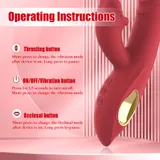 3-in-1 Red Lips Thrusting Vibrator product detail view