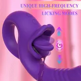 Tongue-Licking Thrusting Vibrator product detail view