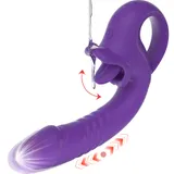 Tongue-Licking Thrusting Vibrator product detail view