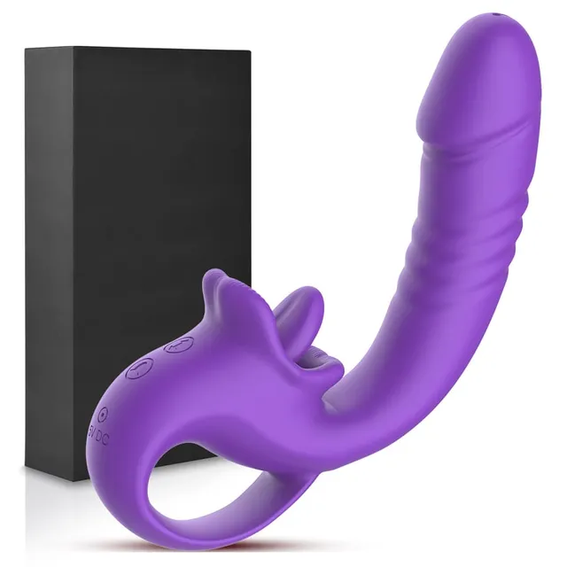 Tongue-Licking Thrusting Vibrator product view