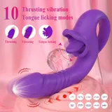 Tongue-Licking Thrusting Vibrator product detail view