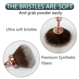 Cosmetic Pen brush-head close-ups showing the bristles from the side and spread against a flat surface