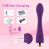 Angled Tip G-Spot Vibrator charging connector detail