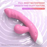 Pink Waterproof Rabbit Vibrator dimensions and specification diagram